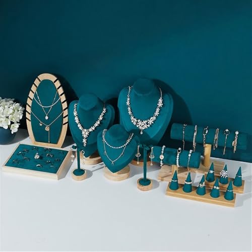 Jewelry Towers Personalized Velvet Jewelry Display Rack Storage Ornaments Light Luxury Store Mall Shooting Jewelry Display Props Jewellery Stand Display(Large) - size: Large
