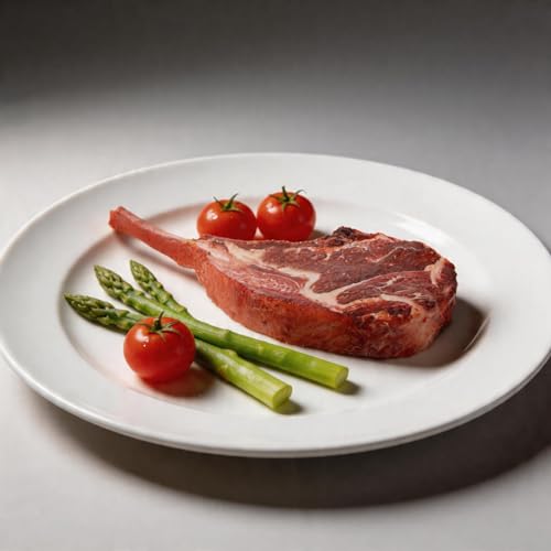 LOGOFUN Lifelike Artificial Steak Beef Model Fake Realistic Meat Photography Prop for Kitchen Display Restaurant and Cabinet Party Decoration