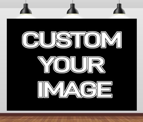 BELECO 7x7ft Fabric Custom Backdrop Picture Customized Backdrop with Image Logo Text Personalized Background Banner Home Office Tapestry Wall Hanging Party Decorations Photo Props - size: 7x7FT