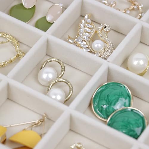 Large Velvet Jewelry Organizer, Velvet Jewelry Organizer Sunglasses Storage Organizers, Large Jewelry Drawer Organizer Tray, Eyeglass Organizer Earring Holder Ring Display (Earring Tray) - size: Earring Tray
