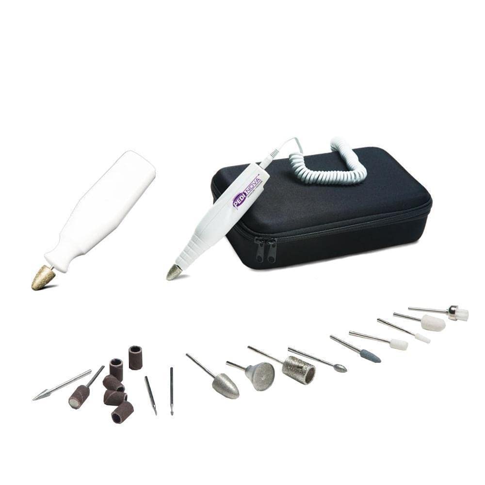 Medicool Pedinova Pro Nail File Machine for Manicure and Pedicure with Travel Case and Bit Kit + Travel Bundle | PedinovaPro+TravelHP