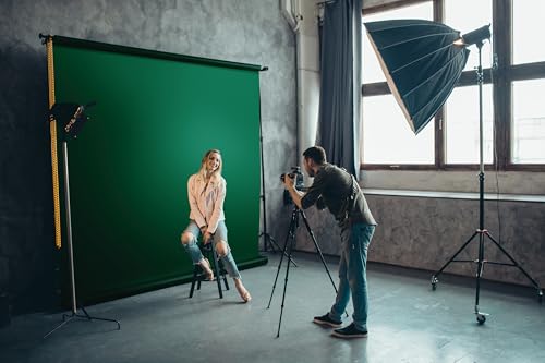 Denny Manufacturing - Seamless Paper Backdrop for Photography, Green Seamless Paper Roll - Pine Green (53 in x 36 ft) Includes Free Roll Black Gaffer Tape (2 in x 13 ft) - color: Pine Green, size: 53 in x 36 ft
