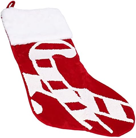 Christmas Stockings, Cute Christmas Stocking Christmas Tree Ornament Gift Bag, Christmas Fireplace Pendant, for Family Xmas Tree Party Holiday Decoration Gift (Crutch)