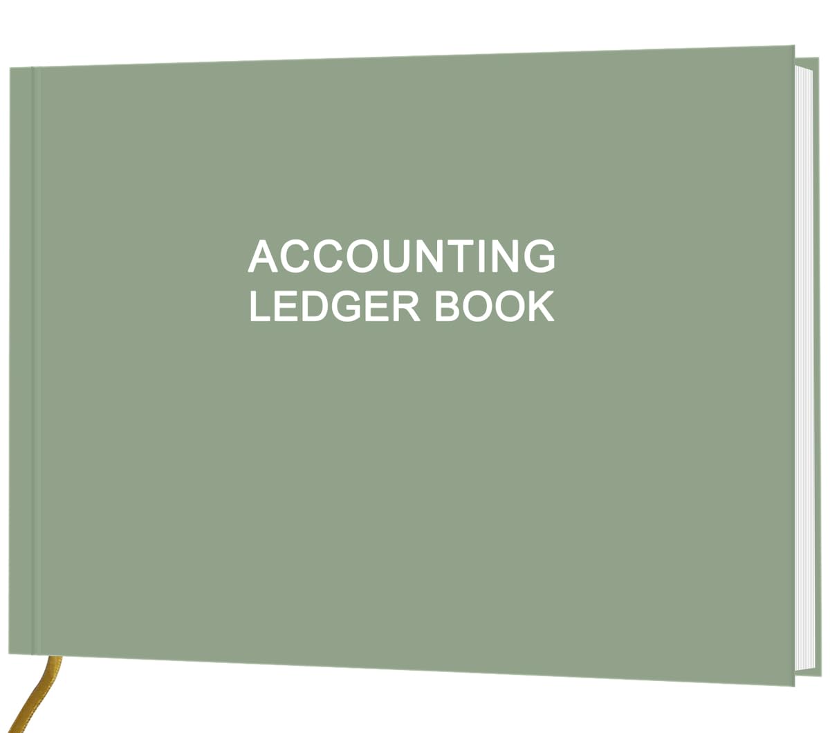 Accounting Ledger Book - Ledger Book for Small Businesses Bookkeeping & Personal Use, Expense Tracker Notebook for Tracking Money, Expenses, Deposits & Balance, 7" x 10", Green