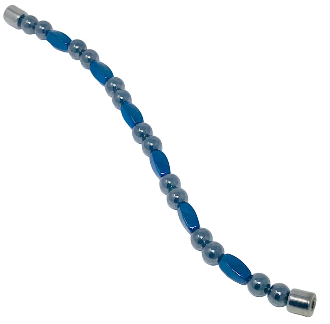 High Power Magnetic Hematite Bracelet (7.5 Inches)