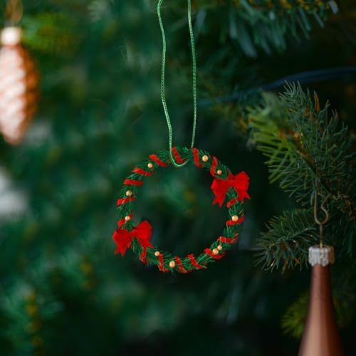 400pcs Ornament Hangers: Snap Locking Rope - Christmas Tree Hanging Hooks - Precut Hanging Ropes Fasteners for Christmas Halloween Holiday Decorations