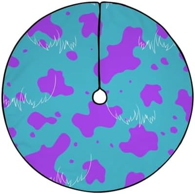 36 Purple Blue Halloween Christmas Tree Skirt Mat 3