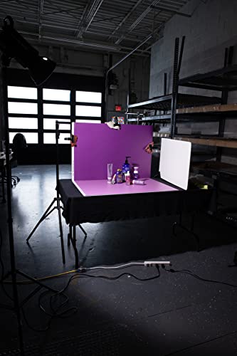 Bessie Bakes 3 Pack Violet Plum Solid Color Roll-Up 2 Feet x 3 Feet Photography Backdrops - color: Violet Plum, Iris, Mauve