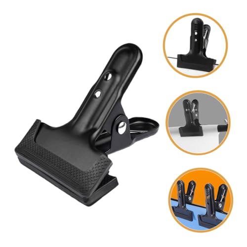 LALAFINA 4pcs Backdrop Clamps Heavy-duty Cold Rolled Steel Clips for Photography Backdrop Sturdy Fixing Tool for Steady Image Capture