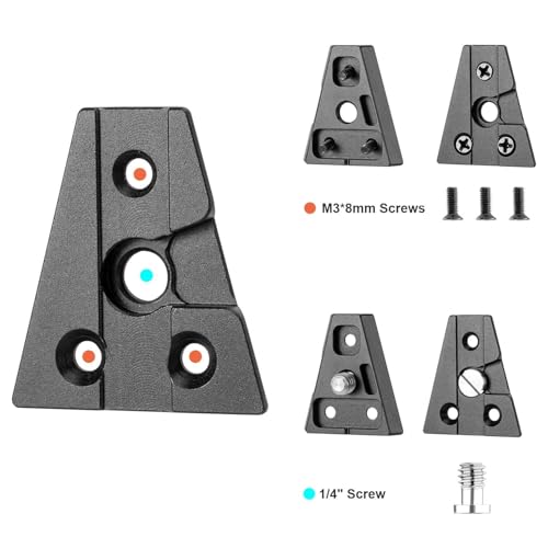 FOMITO V-Mount V-Lock Male Quick Relase Wedge Triangle Plate Black - color: VK-V