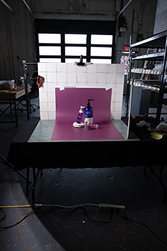 Bessie Bakes 3 Pack Violet Plum Solid Color Roll-Up 2 Feet x 3 Feet Photography Backdrops - color: Violet Plum, Iris, Mauve