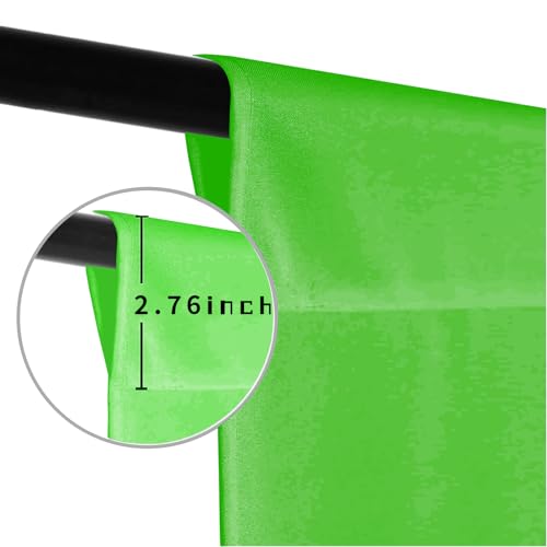 Green Screen Photo Backdrop, Chroma Key Background for Photography, Live Streaming, Zoom Video Studio, Online Courses 5x7FT - color: Green, size: 5x7 Ft