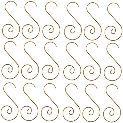 KOMBIUDA 100pcs Metal Hooks for Christmas Decorations Ornament Hangers for Tree Stockings and Home Decor for Cafe and Use