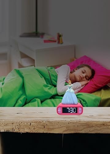 LEXiBOOK, Disney Princess Nightlight Alarm Clock, RL800DP