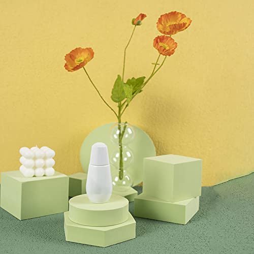 8PCS Geometric Cube Photo Props Set, Hard Foam Photography Background Props for Goods, Crafts, Lipstick, Jewelry, Cosmetics, Makeup Tools, Food (Green) - color: Green