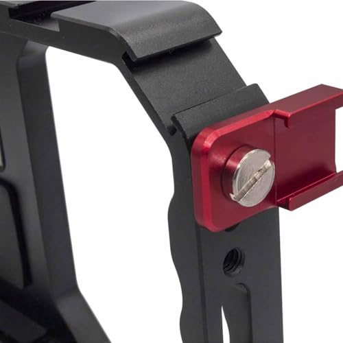 Red Universal Camera Cold Shoe Plate DSLR Camera Accessories Photography External Microphone Flash Cold Shoe Mount Adapter