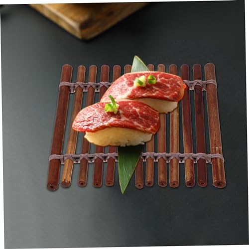 Healifty Japanese Sashimi Plate Decoration Bamboo Sushi Serving Tray Elegant Design for Food Photography and Appetizer Presentation