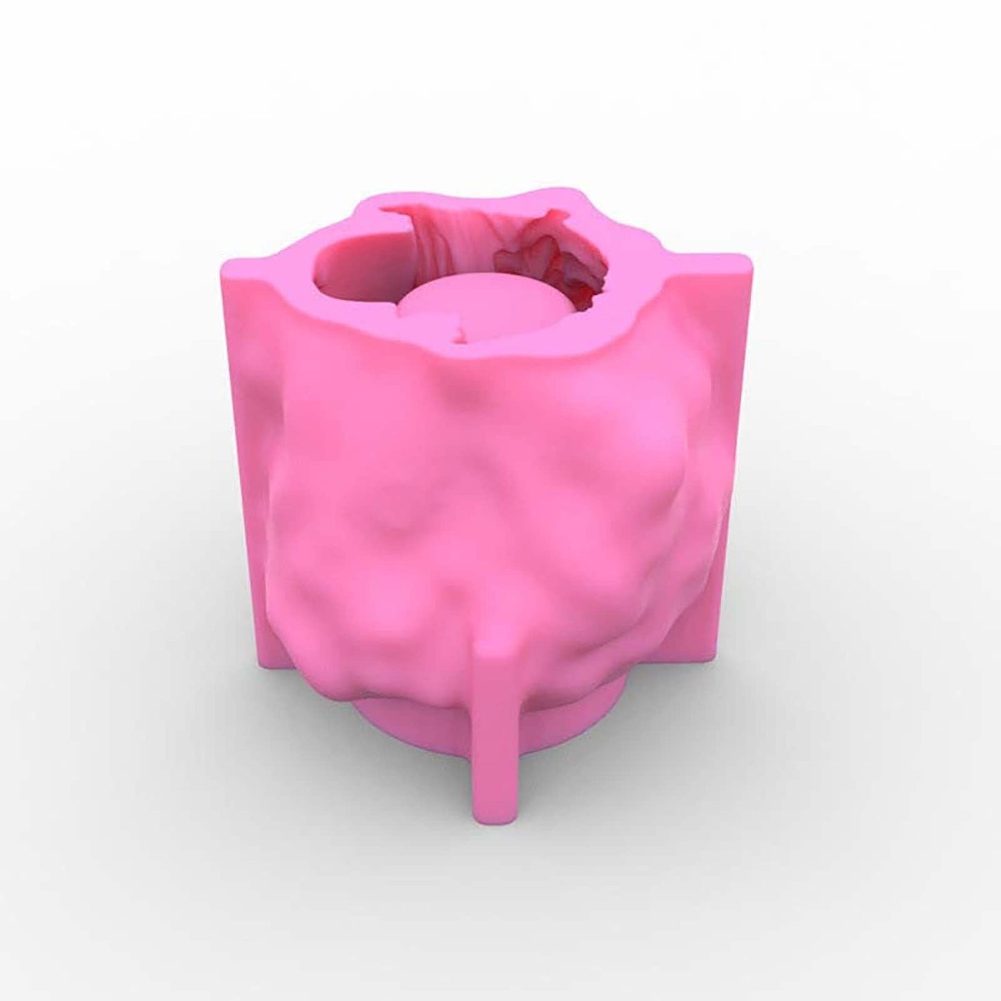 Flower Pot Mould for Cement Silicon DIY Concrete Plant Vase Moulds Handmade Home Decoration Tool Pen Holder Resin Epoxy Silicone Mold (G61)
