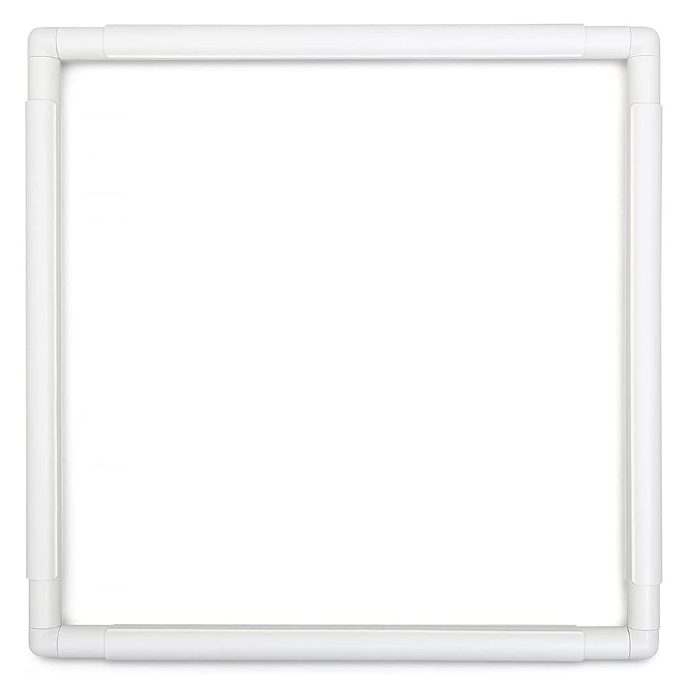 Square Embroidery Hoop 17 inch Cross Stitch Frame Large Embroidery Hoop Plastic Embroidery Frame Clip Quilting Frames for Hand Quilting, Cross Stitching , Needlepoint, Silk-Painting, Sewing