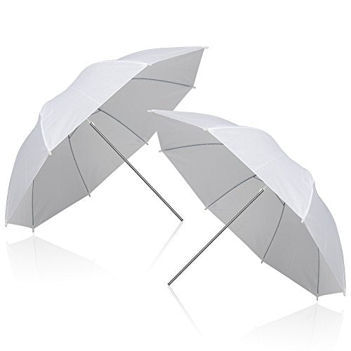 EMART 33 inch Reflective Photography Umbrella,Studio Camera Photographic Props with Adjustable Light Stand,Flash Diffuser for Speedlight(4 Pack)