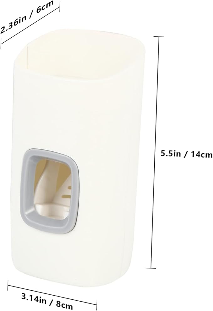 GALPADA Toothpaste Dispenser Rack Automatic Squeezer for Boys and Girls Wall-Mounted Hanging Rack Rolling Squeezer