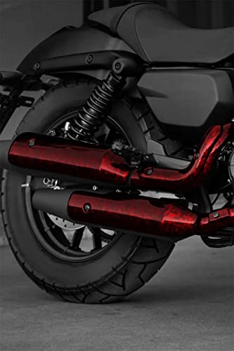 PET Marble Forged Carbon Fiber Textured Gloss Red Vinyl Wrap Auto Car Sticker Decal Film Sheet Bubble Free Air Release Technology with Tool Set 2FTx5FT - size: 2FT x 5FT