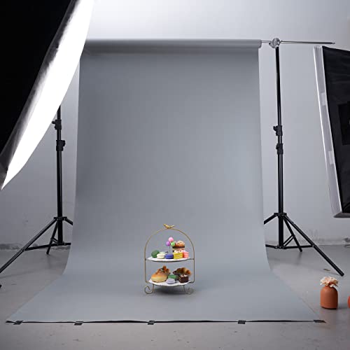 Seamless Photogrphy Background Paper, Paper Backdrop Roll for Photoshoot, 53" x16', Thunder Grey - color: Thunder Grey, size: 53"x16'