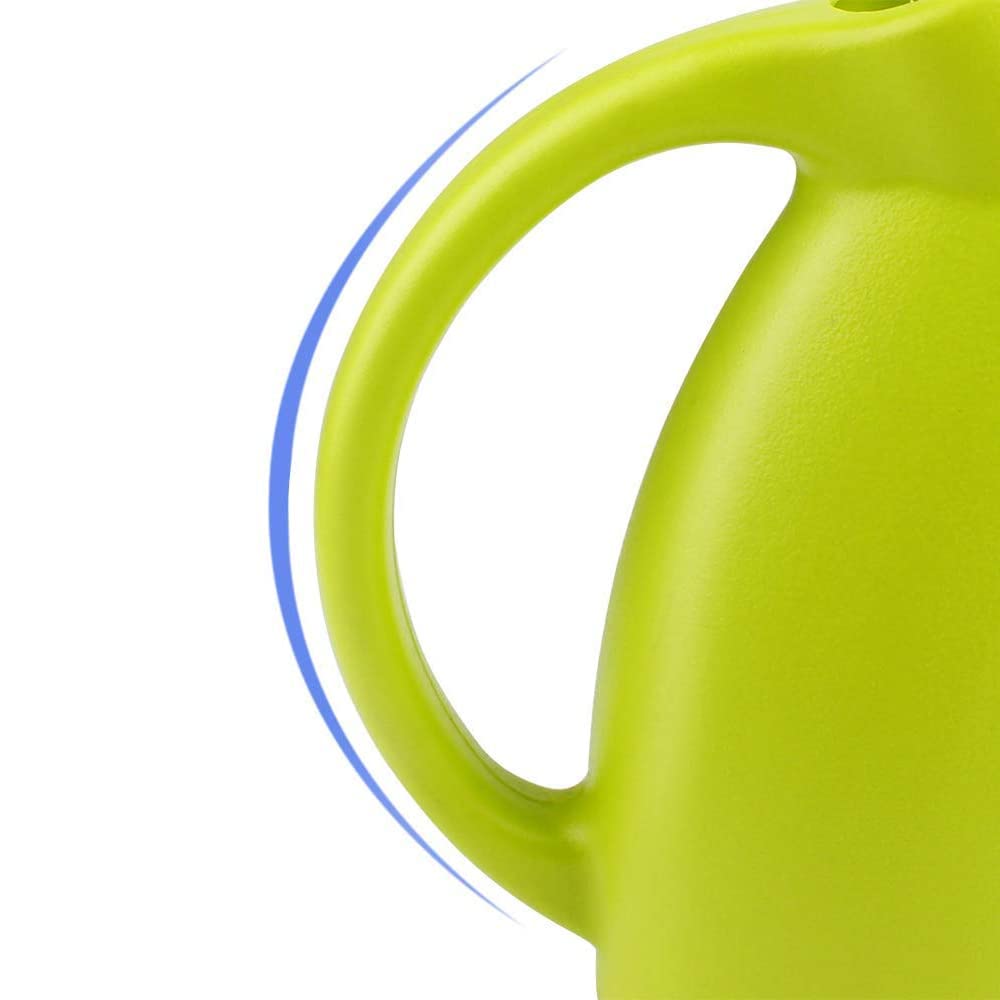 MyLifeUNIT Plastic Watering Can, Elegant Watering Pot, 1/2-Gallon (Green)