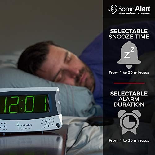 Sonic Alert SBD375SSEU/USA Sonic Boom Dual Alarm Vibrating Alarm Clock