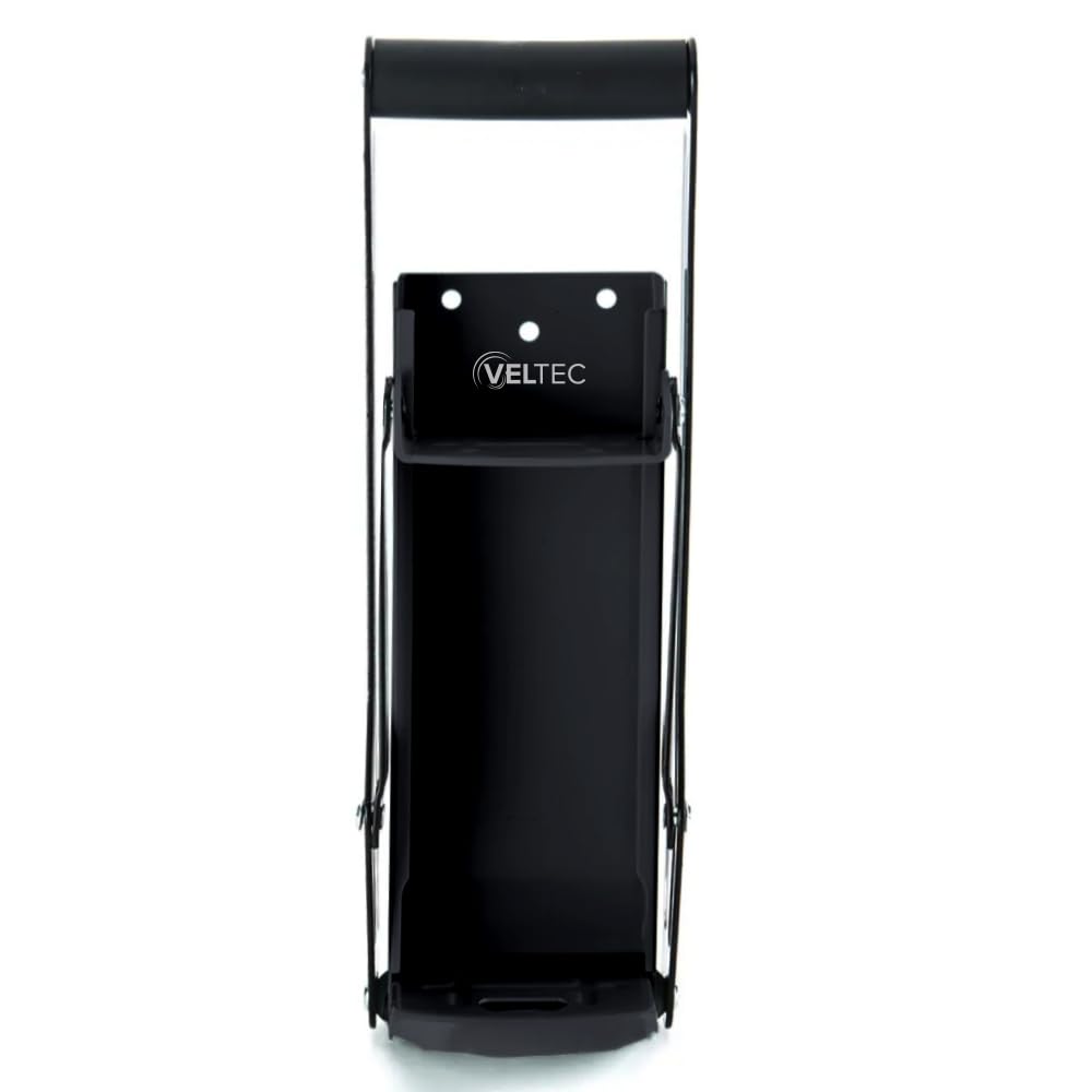 Premium Can Crusher for Recycling and Bottle Opener - 16 Oz and 12 Oz Can Crusher for Aluminum Cans, Heavy-Duty Wall-Mounted Soda Can Smasher, Mounting Screws Including (Black)