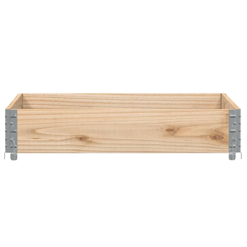 Makastle Garden Planter, Decorative Outdoor Flowerpot for Vegetables, Flowers and Succulents in for Backyard, Patio, Front Porch, 39.4x39.4x8.5 in Natural Solid Pine Wood