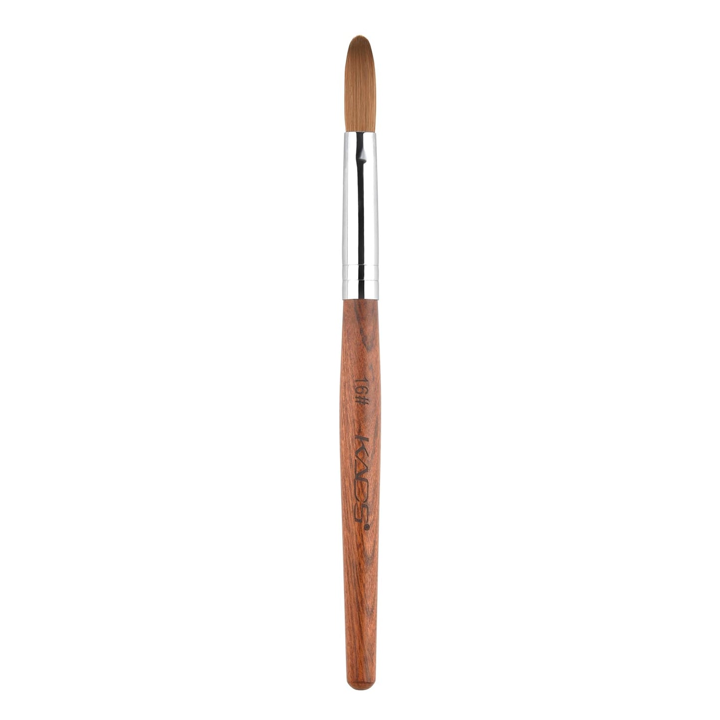 Rolabling Nail Brush Kolinsky Sable Acrylic Nail Art Brush Professional Red Wooden Nail Brush (16#)