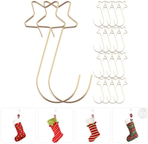 GANAZONO Star Ornament Hangers Steel Stainless, 100pcs Hooks Christmas