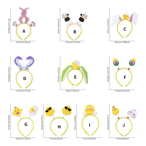 Chicken Rabbits Ears Hairband Photo Props Easters Hair Hoop Headband Party Headpiece Fun Headbands for Music Festival - style: Chicken rabbit tail model