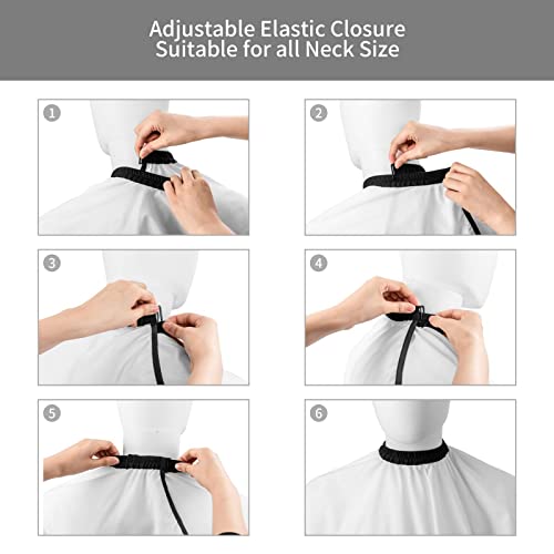 Custom Barber Cape Unisex Salon Hair Cutting Capes Add Your Image Logo Haircut Kit Personalized Stylist Tool - color: Plain Black