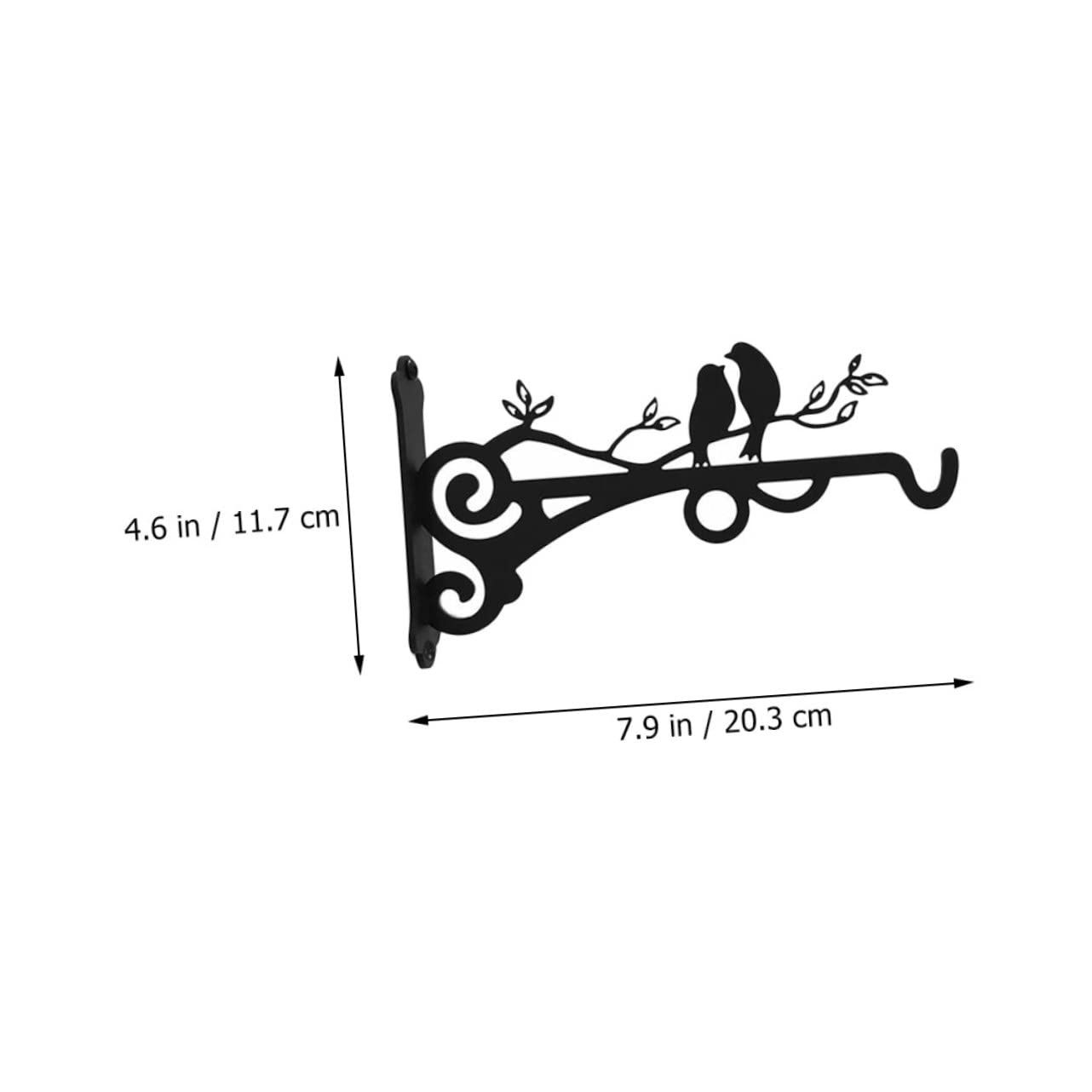 Toddmomy 2pcs Minimalist Flower Pot Holder Easy Install Balcony Garden Fence Hanging Planter
