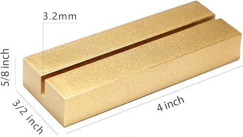 UNIQOOO 10 Pack 4" Gold Birch Wood Stands for Wedding Acrylic Sign, Wood Table Number Holders for 1/8 Thick Acrylic Sheets | Wedding Display Stand, Card Holder for Bar Menu, Retail Sign, Party - color: Gold Birch 10 Pack