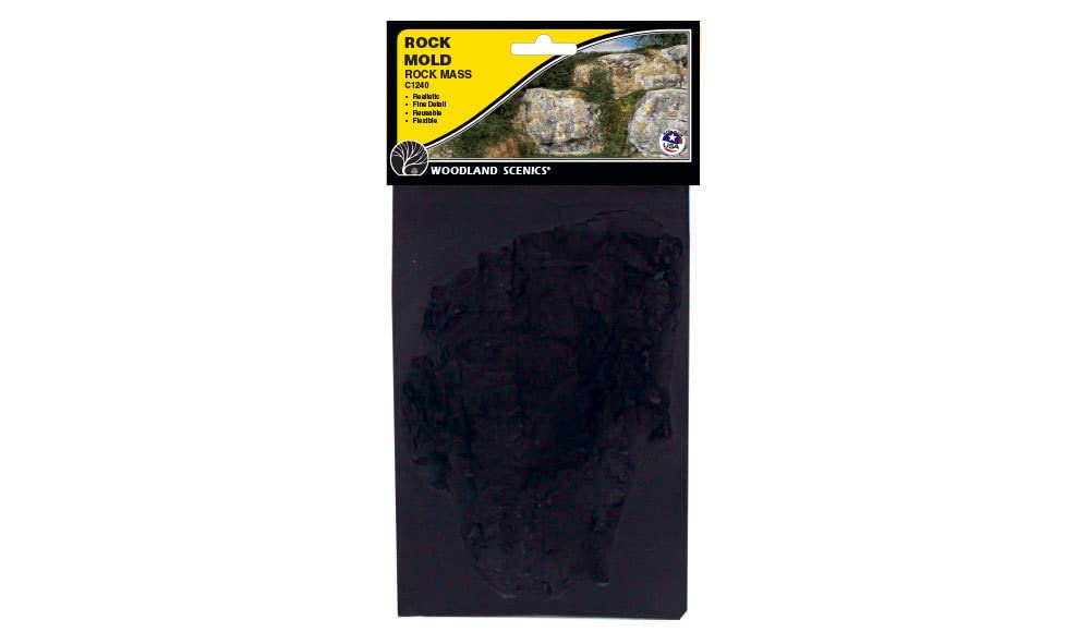 Woodland Scenics C1240 Casting Mould Large Rugged Rock Plaster Casting Mould Stone Moulds for Diorama and Model Railway Gauge Z N TT H0 G