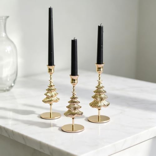 Stand Christmas Tree Metal Decor Piece, Gold L