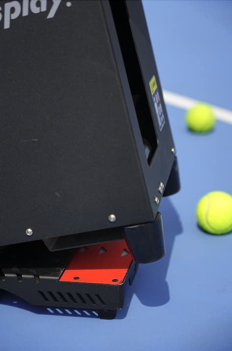 Nisplay Portable Tennis Ball Machine (26lbs) - Dual Motor for TopSpin and Backspin, 80+ Balls, Max 68MPH, 4+ Hours Play with External Lithium Battery (Ball Machine Only)