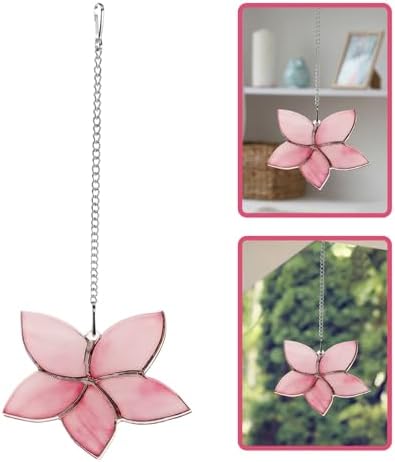 SUPVOX Flower Pendant Acrylic Wall Art Delicate Floral Ornament for Home Decoration and Festive Occasions Easy to Install Acrylic Sign for Living Room and Balconies