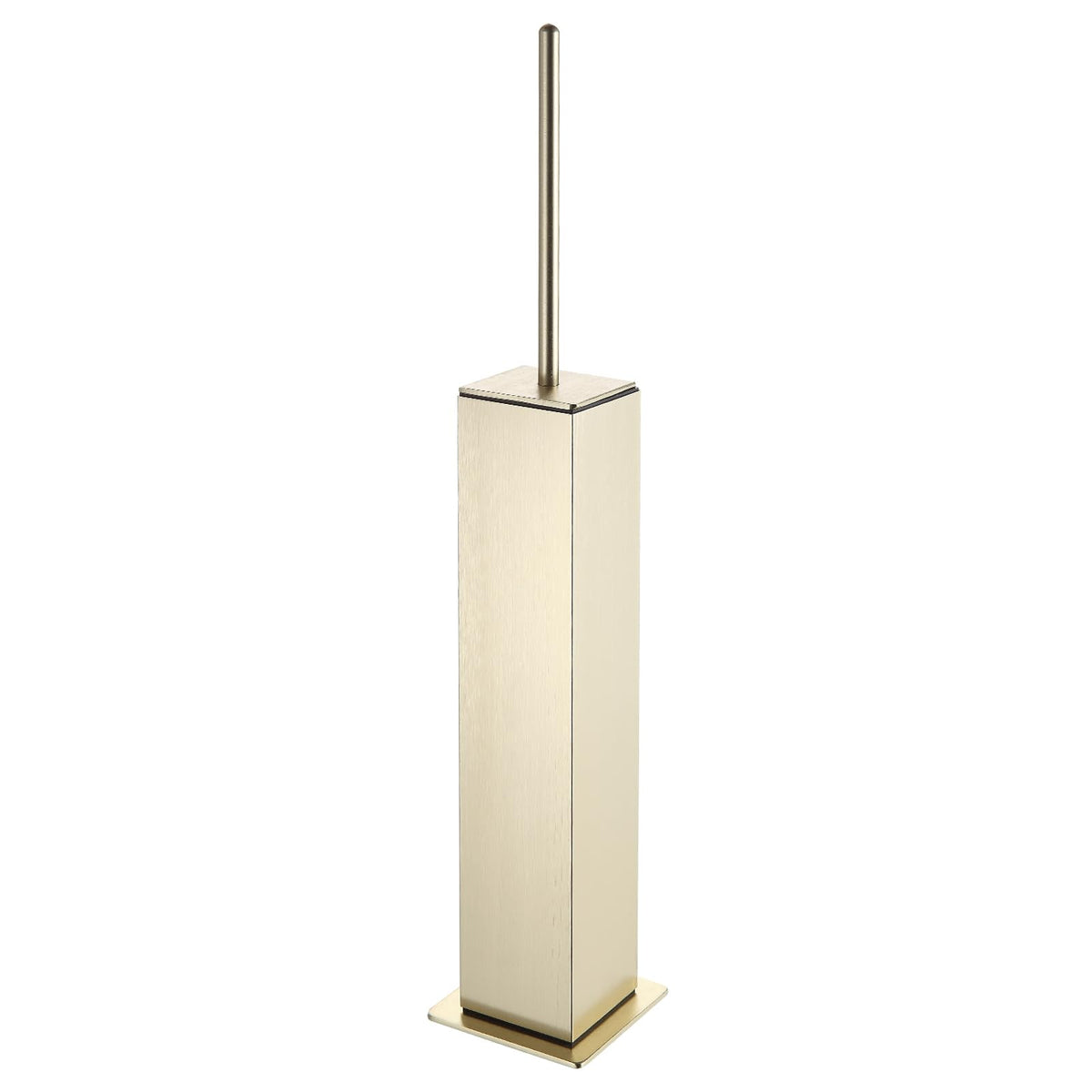Toilet Brush with Holder Set Brushed Gold Aluminium Standing for Bathroom Toilet Bowl Cleaner Brush and Holder Set