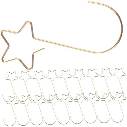 100pcs Flexible Christmas Ornament Hooks Star-Shaped Hangers for Baubles Wreaths and Stockings for Holiday Decoration and Everyday Use