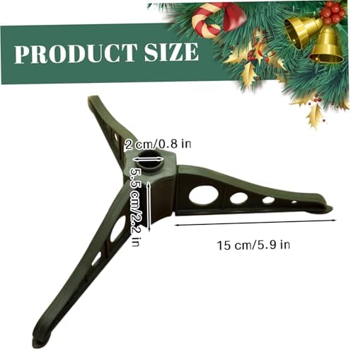Christmas Tree Stand Removable Plastic Triangle Christmas Tree Base Replacement for Xmas Trees 0.79" in Diameter