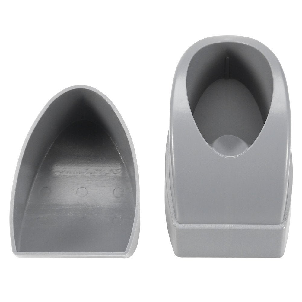 2 Colors French Dip Nail Container Smile Line Maker French Nail Art Manicure Tools(Gray)