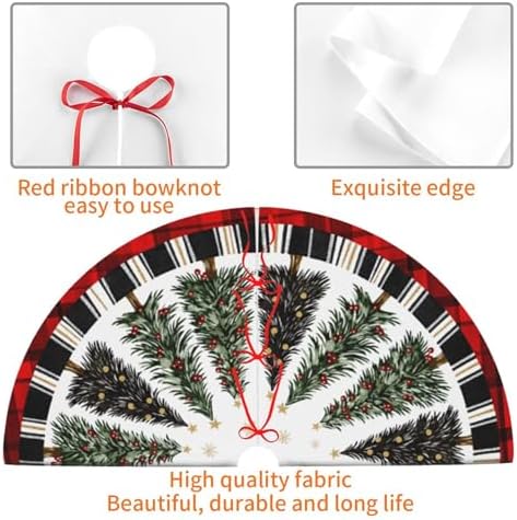 Trees Christmas Tree Skirt 36 Inch Xmas Tree Mat Party Decor Supplies for Holiday Home Decorations