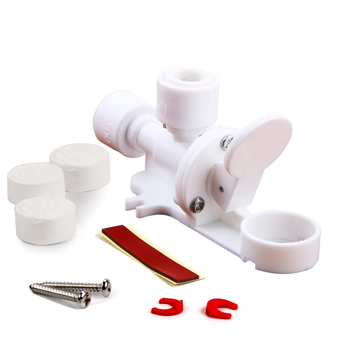Frizzlife LSV02 Leak Stop Valve for PD600 Undersink Reverse Osmosis - 3/8' Quick Connect Leak Detector, Automatic Water Shut Off Protection