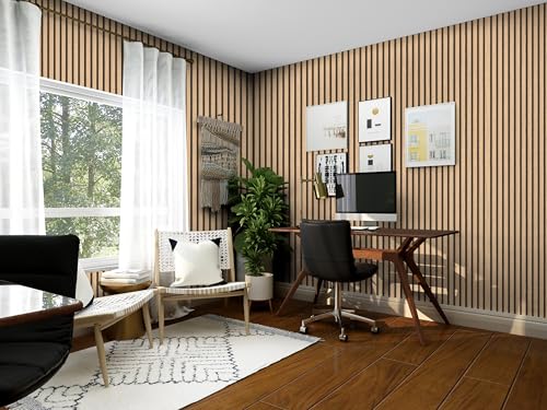 myforHD Wallpaper Peel and Stick Wood Grating Stripe Self-Adhesive Wallpaper Faux Wood Contact Paper Wood Slats Self Adhesive Wall Paper PVC Vinyl Film Removable Waterproof 17.3" x 236" - color: Wood E, size: 17.3" x 236.2"