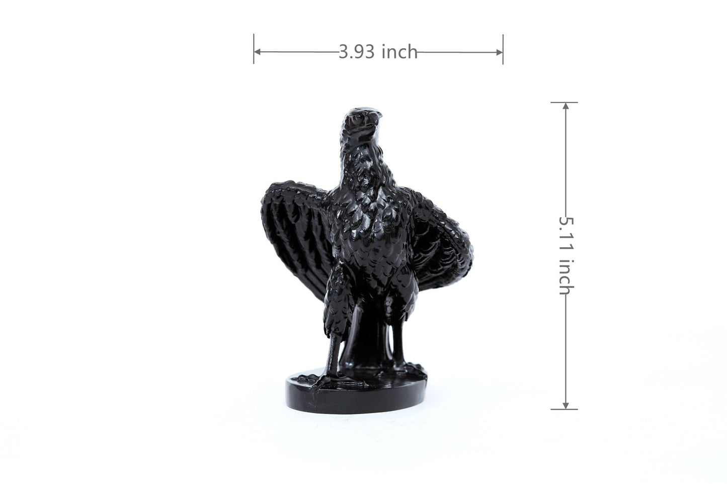 EASCHEER Eagle Statue 5.11" Gothic Black Bird Decor Eagle Figurine Falcon Statue Collectible Figurine…