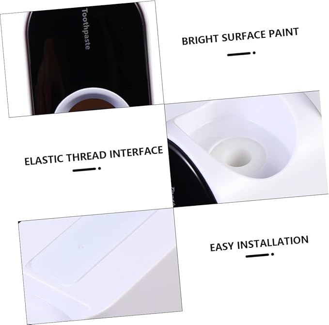 GALPADA 1pc Bathroom Toothpaste Pump No Required Wall-Mounted Rack Slip for Daily Use